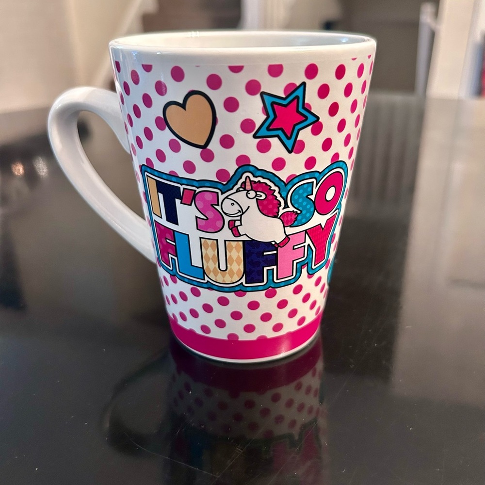 Despicable Me It's So Fluffy Unicorn Polka Dot Mug